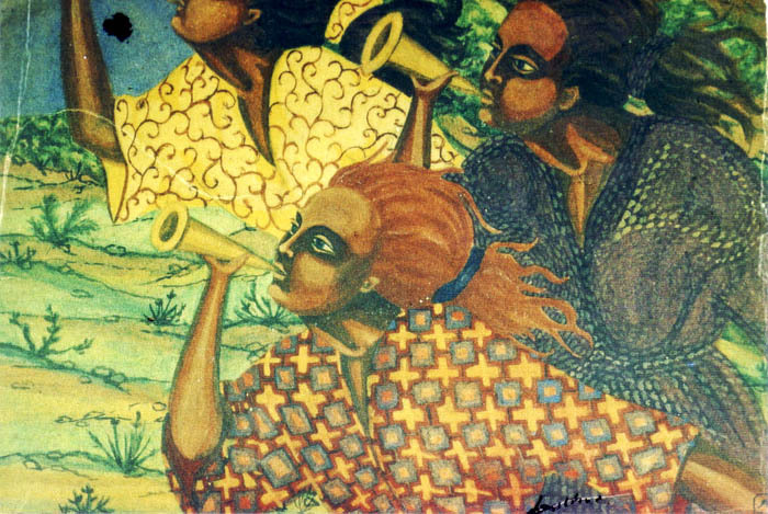 Ангелы трубящие. Акварель. 1912-1917 г.г.